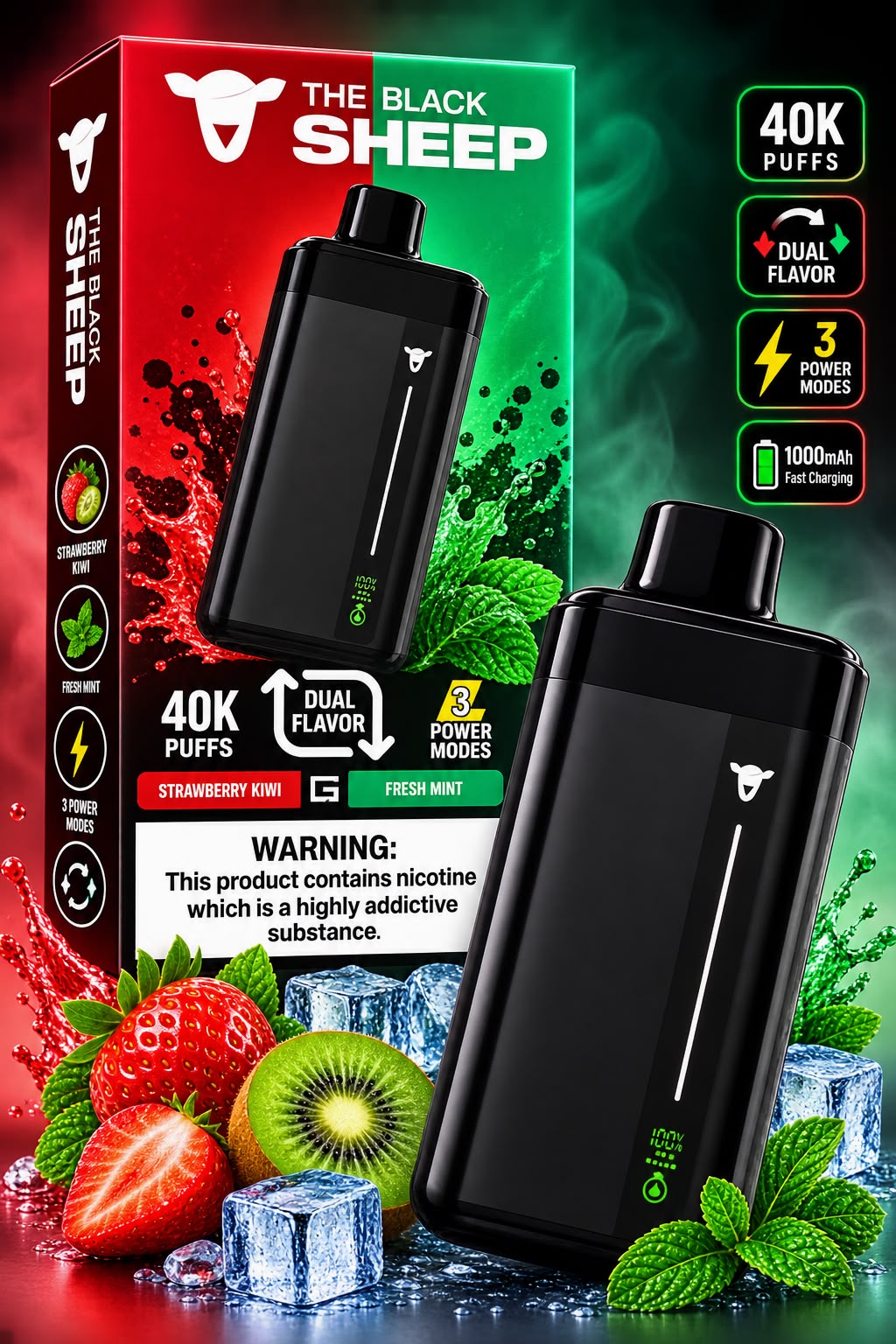 BlackSheep Dual Tanque — 40.000 Puxadas