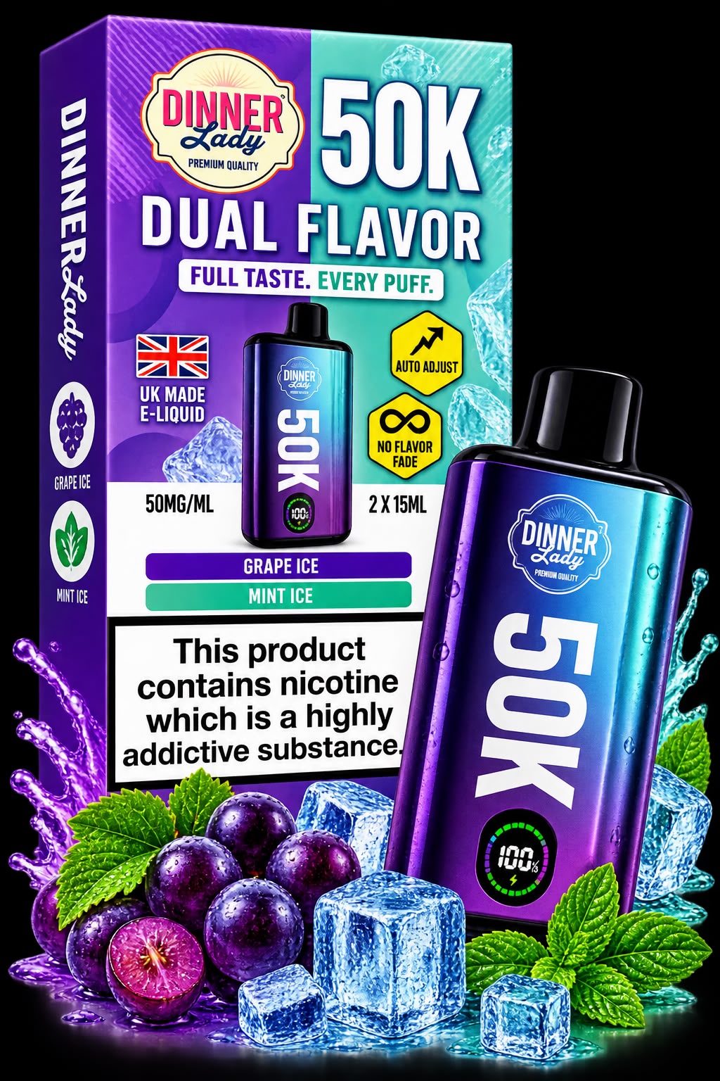 DinnerLady Dual Flavor — 50.000 Puxadas
